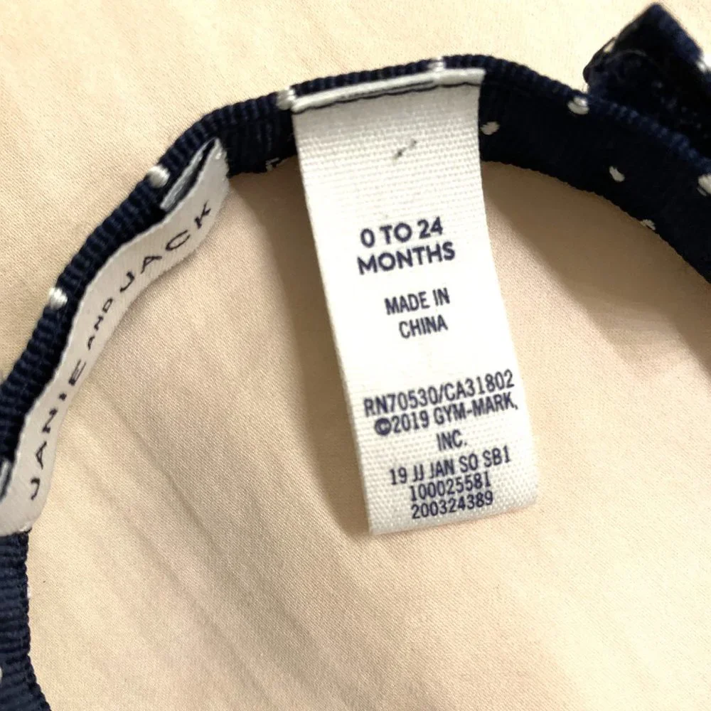 Baby Bow Tie Navy Blue One Size 0-24 Months
